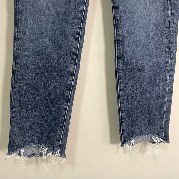 Frame Womens Jeans Size 25 Blue Le Nouveau Straight Distressed Denim Bottoms - Picture 3 of 12